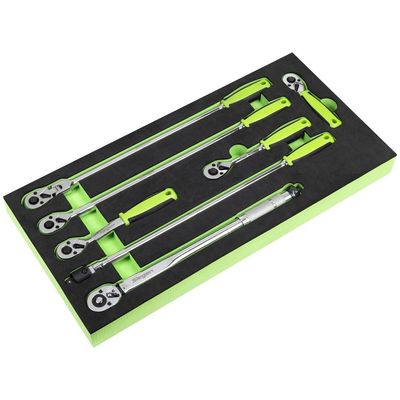 Siegen 7 Piece 3/8" Drive Ratchet and Torque Wrench Set in Module Tray 3/8"