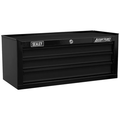 American Pro ® Mid-Box Tool Chest 3 Drawer - Black - Thumbnail 3