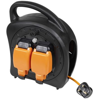 Sealey 15M Weatherproof Extension Reel With Thermal Trip 2 X 230V - Thumbnail 3