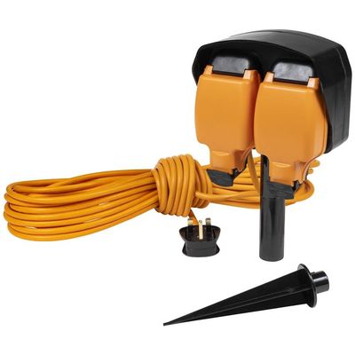 Sealey 15M Weatherproof Extension Lead & Ground Spike 2 X 230V - Thumbnail 3