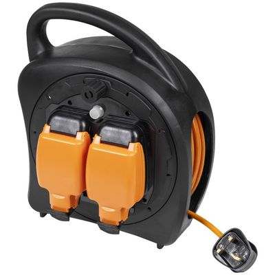 Sealey 20M Weatherproof Extension Reel With Thermal Trip 2 X 230V - Thumbnail 3