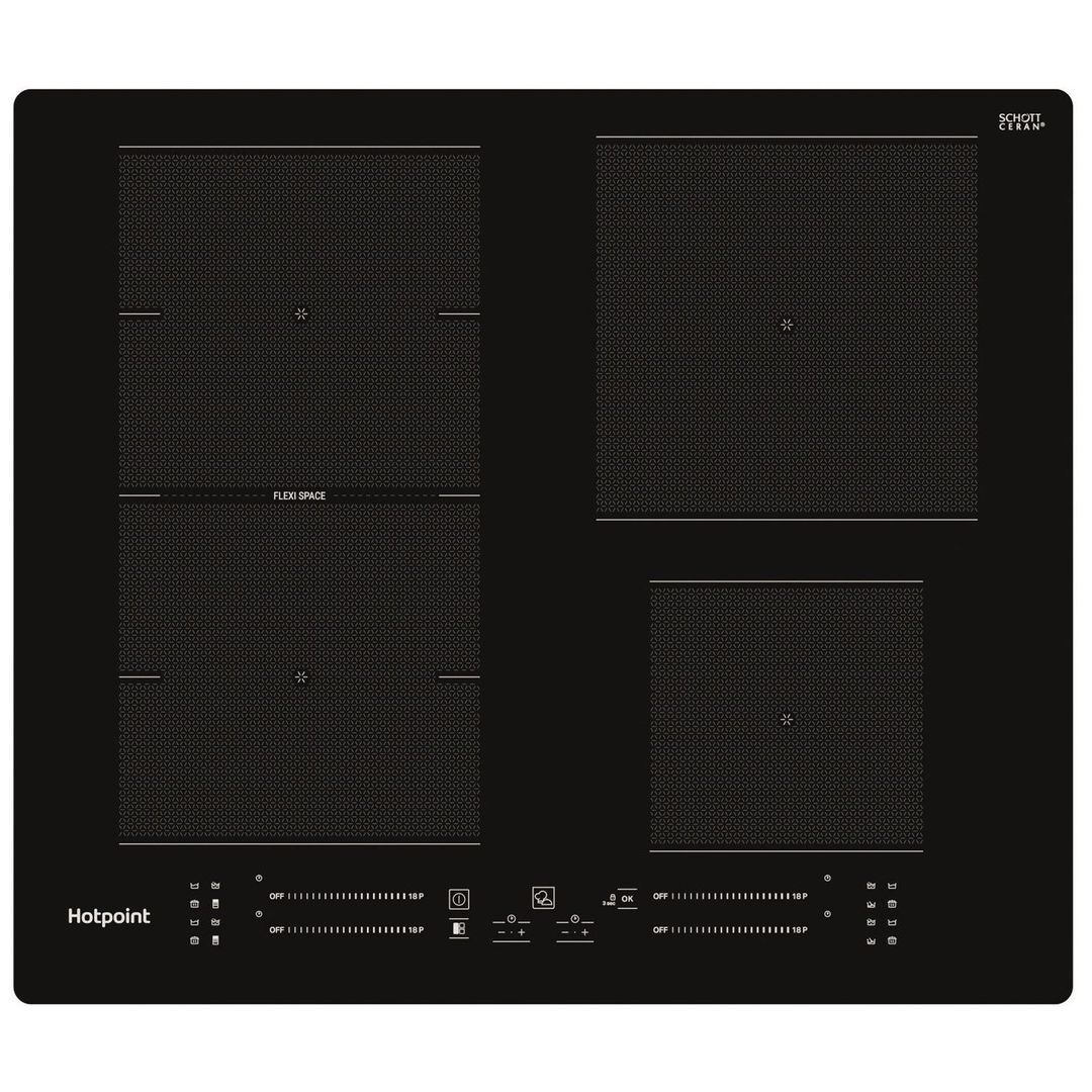 Hotpoint TS5760FNE 59cm Frameless Four Zone Induction Hob - BLACK - Image 1