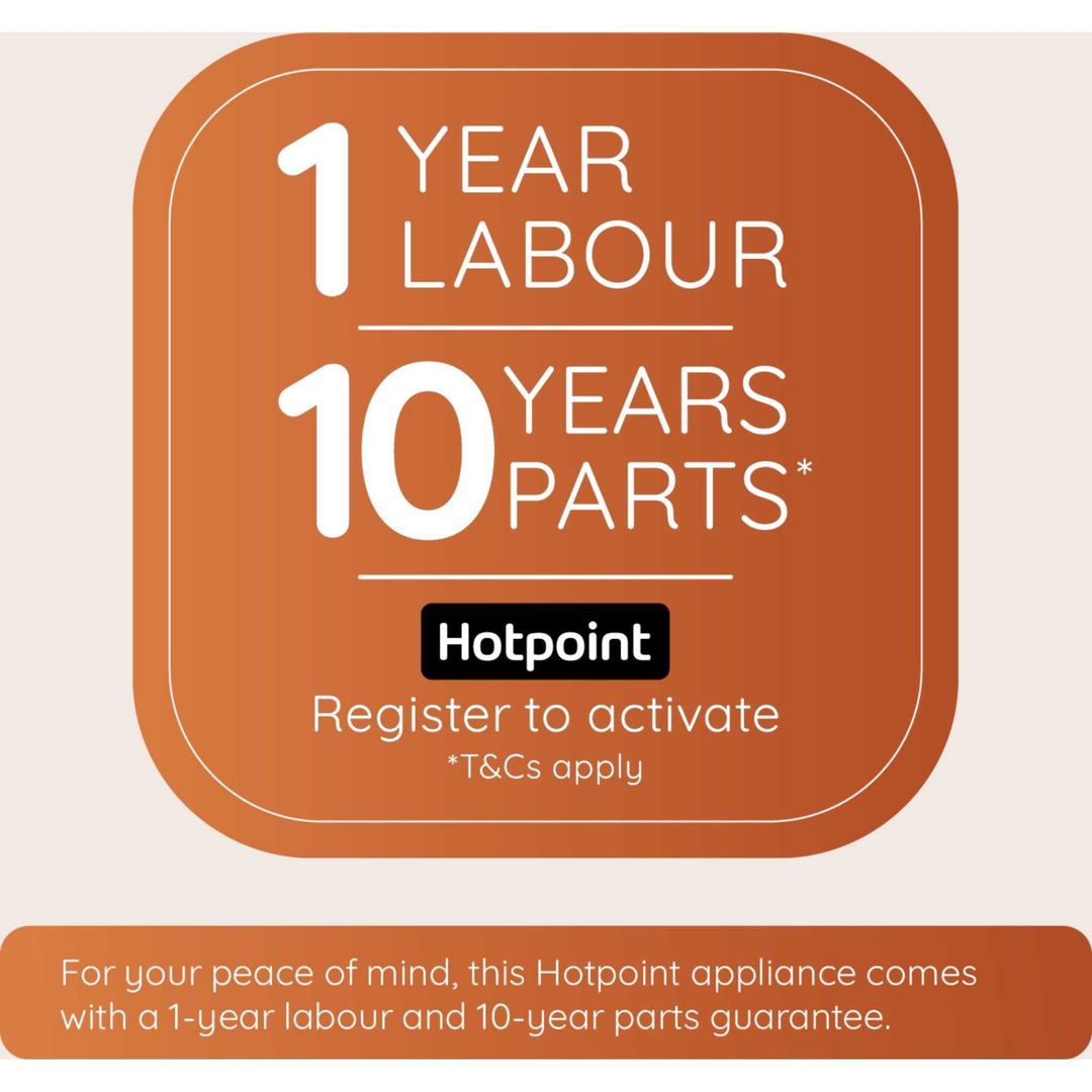 Hotpoint Maxi Space Dishwasher - B-Rated ActiveDry 15 Place Settings Freestanding Stainless Steel - Image 1