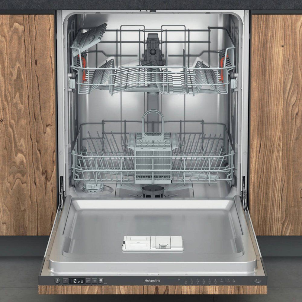 Hotpoint Integrated Dishwasher - Rapid Wash Black control panel - Image 1