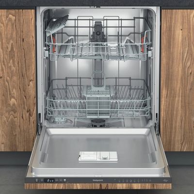 Hotpoint Integrated Dishwasher - Rapid Wash Black control panel