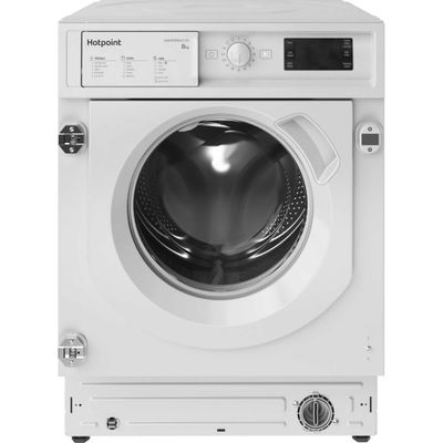 HOTPOINT BIWMHG81485UK Integrated 8 kg 1400 Spin Washing Machine, White