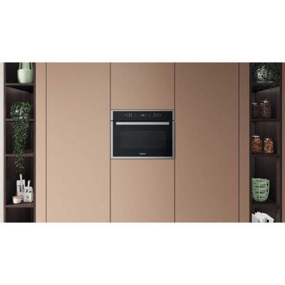HOTPOINT Class 6 HCW6O7HTSXUK Built-in Compact Combination Microwave - Stainless Steel, Stainless Steel