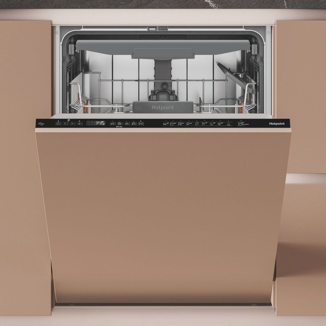 HOTPOINT MaxiSpace H7IC16M6 UK Full-size Integrated Dishwasher, Black - Image 1