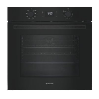 HOTPOINT Class 2 Multiflow HO 475P B UK Electric Pyrolytic Oven - Black, Black