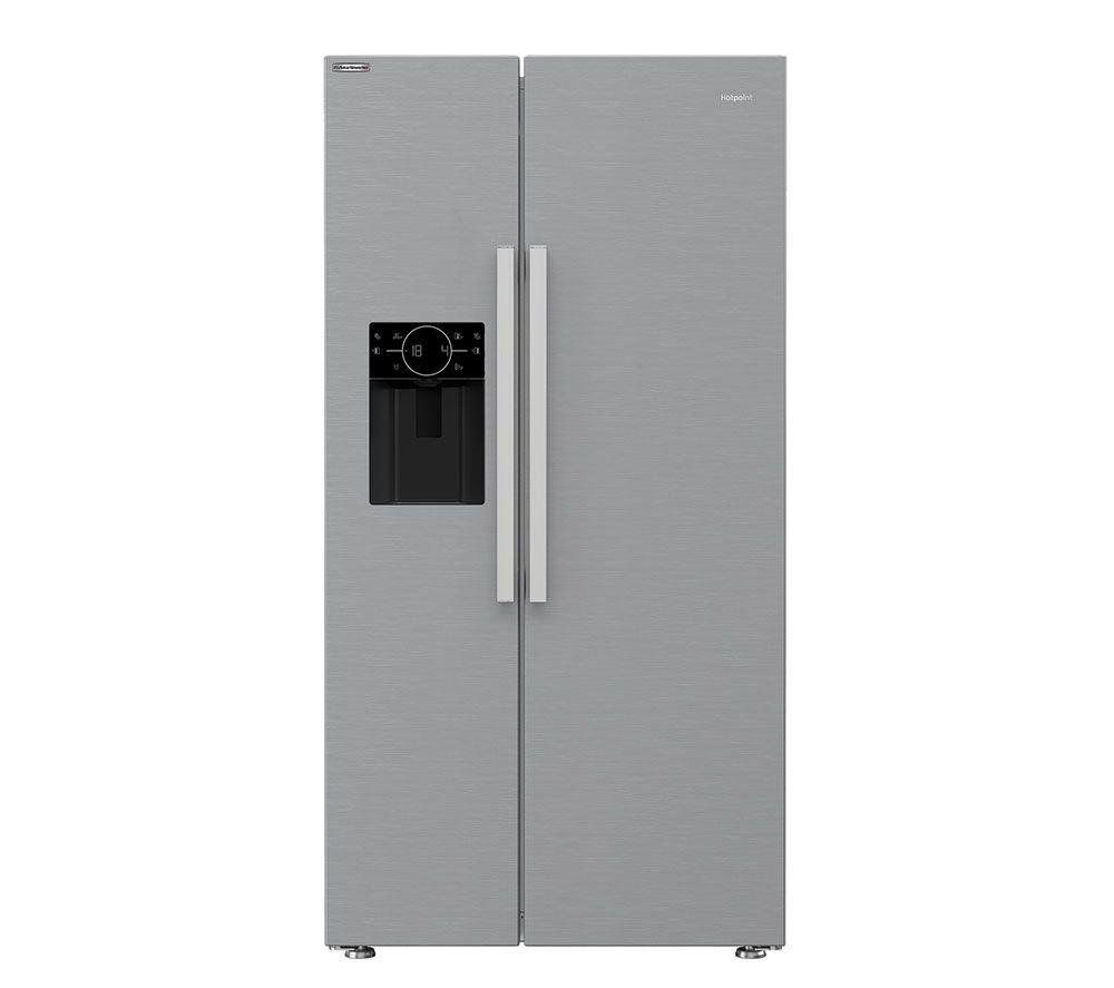 Hotpoint 578 Litre Side-By-Side American Fridge Freezer - Stainless Steel - Image 1