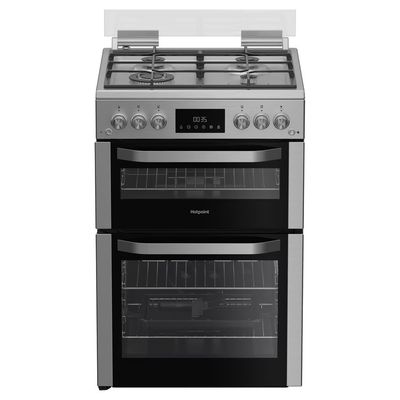 Hotpoint 60cm Gas Cooker - Stainless steel
