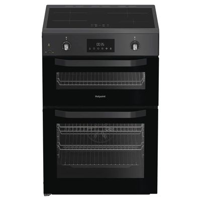 HOTPOINT HDE6IDC2SA 60 cm Electric Induction Cooker - Anthracite, Silver/Grey,Black