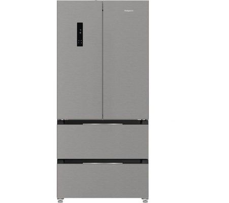 Hotpoint 510 Litre French Style American Fridge Freezer - Inox