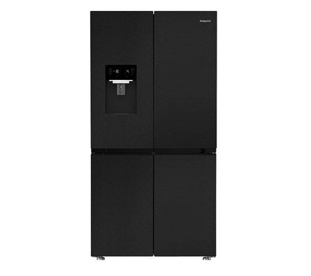 Hotpoint 565 Litre Four Door American Fridge Freezer - Dark Inox