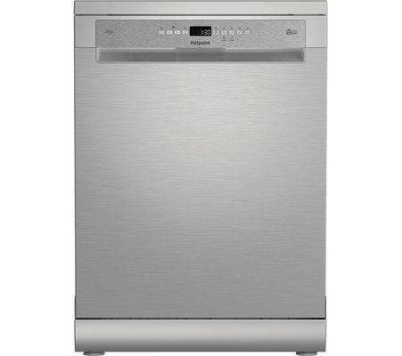 Hotpoint Hydroforce Freestanding Dishwasher - Maxi Space B-Rated Stainless Steel