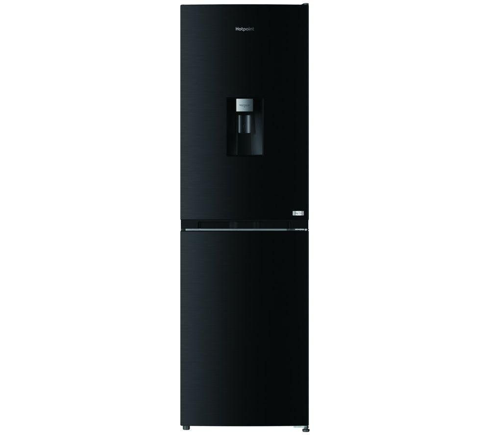 Hotpoint 244 Litre 50/50 Freestanding Fridge Freezer - Black Steel - Image 1