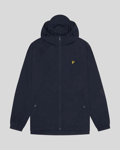 Lyle & Scott Men's Zip Through Hooded Jacket in Dark Navy