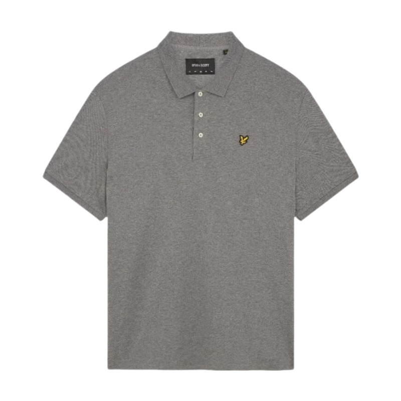 Lyle & Scott Men's Cotton Polo Shirt in Mid Grey Marl - Image 1