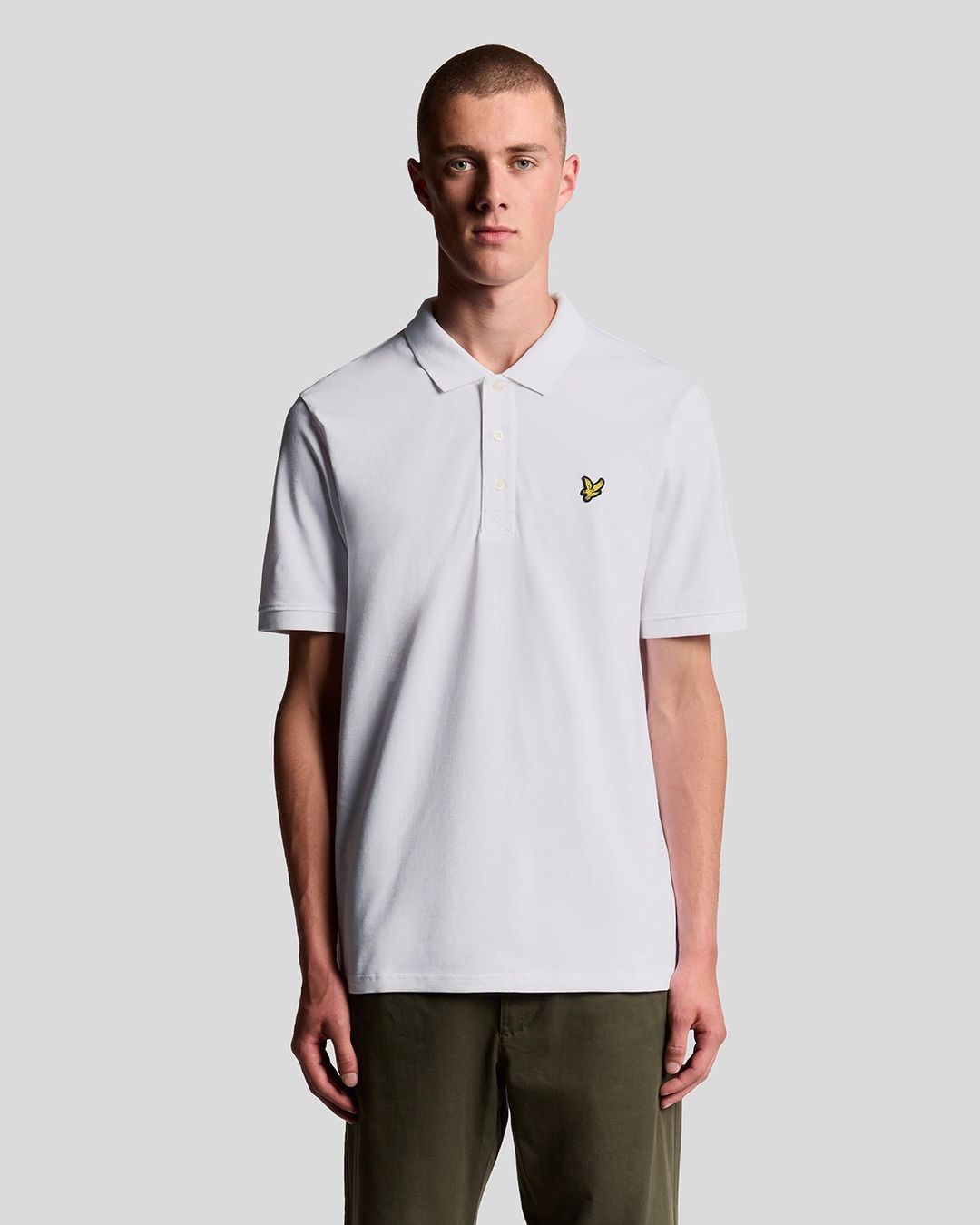 Lyle & Scott Men's Cotton Polo Shirt in White - Image 1
