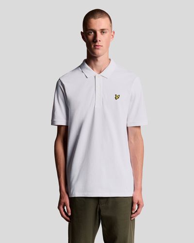 Lyle & Scott Men's Cotton Polo Shirt in White