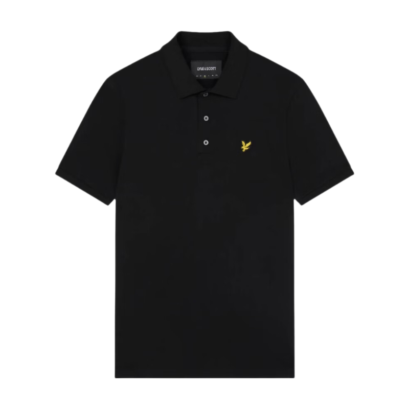 Lyle & Scott Men's Cotton Polo Shirt in Jet Black - Image 1