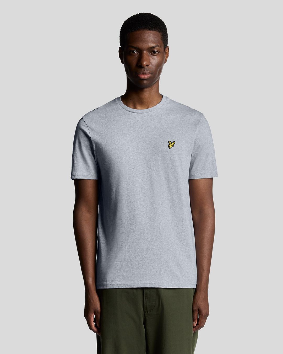 Lyle & Scott Men's Cotton Crew Neck T-Shirt in Light Grey Marl - Image 1