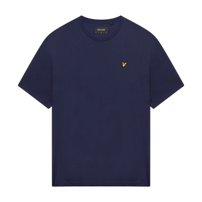 Lyle & Scott Men's Cotton Crew Neck T-Shirt in Navy - Thumbnail 2
