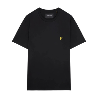 Lyle & Scott Men's Cotton Crew Neck T-Shirt in Jet Black - Thumbnail 2