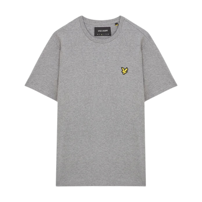 Lyle & Scott Men's Cotton Crew Neck T-Shirt in Mid Grey Marl
