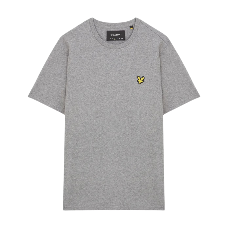 Lyle & Scott Men's Cotton Crew Neck T-Shirt in Mid Grey Marl - Image 1