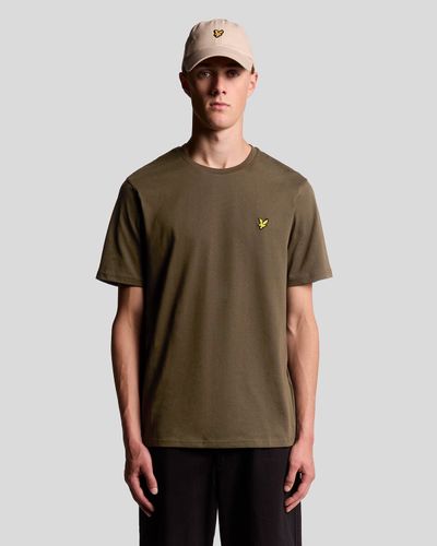 Lyle & Scott Men's Cotton Crew Neck T-Shirt in Olive