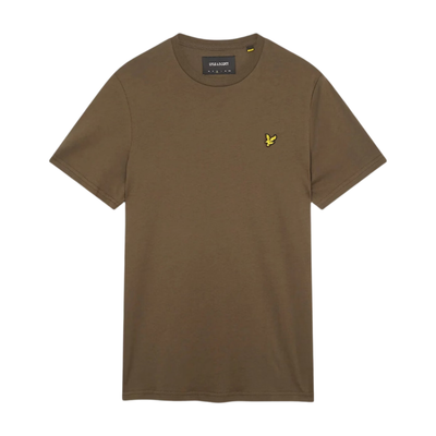Lyle & Scott Men's Cotton Crew Neck T-Shirt in Olive - Thumbnail 2