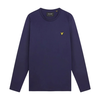 Lyle & Scott Men's Long Sleeve Cotton T-Shirt in Navy