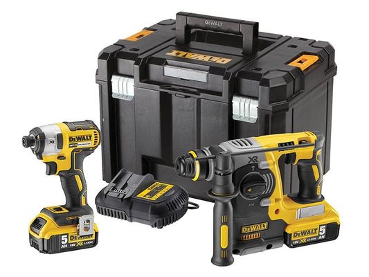 Dewalt DCK2532P2-GB Dck2532P2 Xr Brushless Twin Pack 18V 2 X 5.0Ah Li-Ion - Thumbnail 2