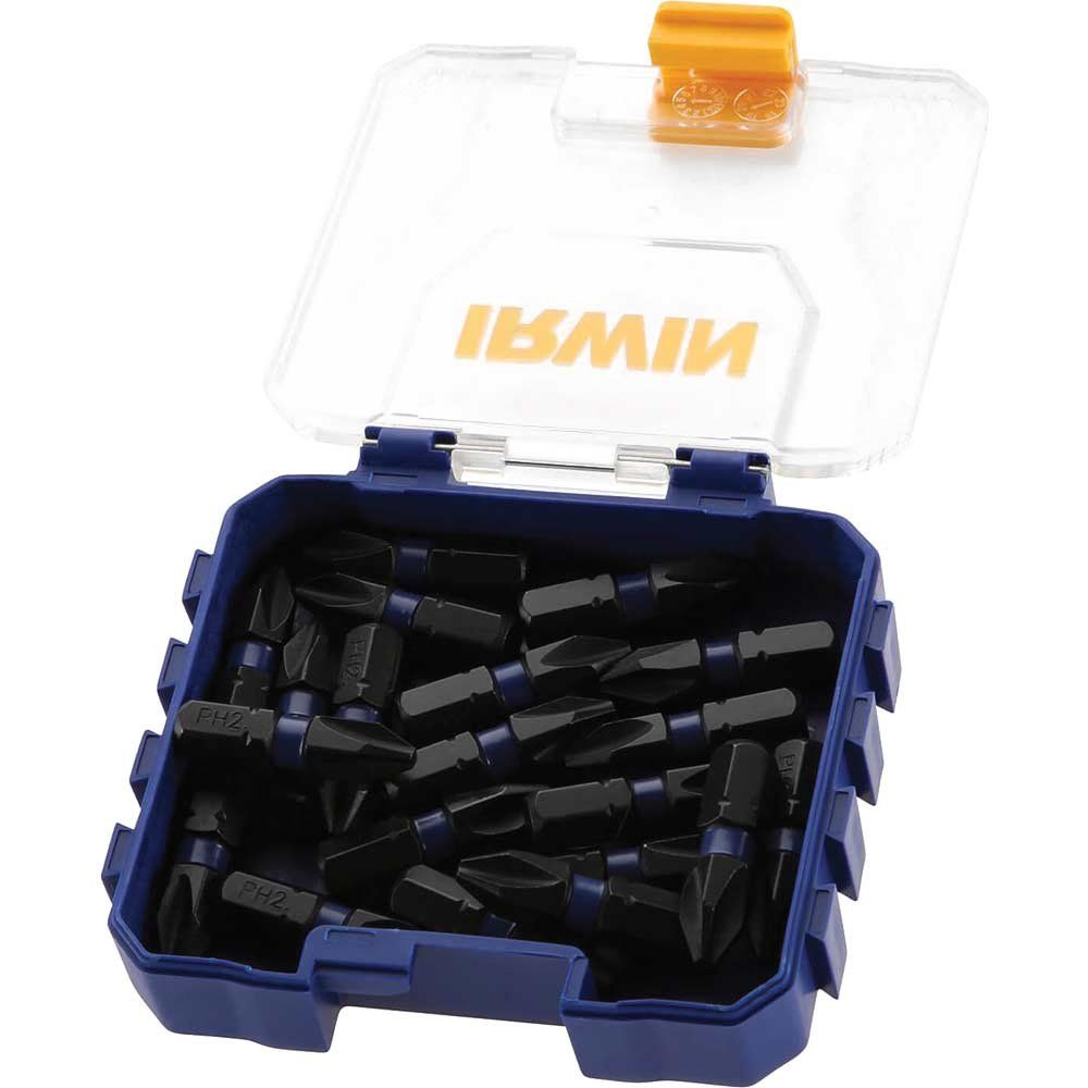 Irwin Impact Pro Performance Phillips Screwdriver Bits PH2 25mm Pack of 20 - Image 1