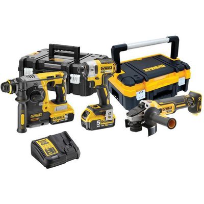 DEWALT Dck305P2T Xr Triple Kit 18V 2 X 5.0Ah Li-Ion - Grey