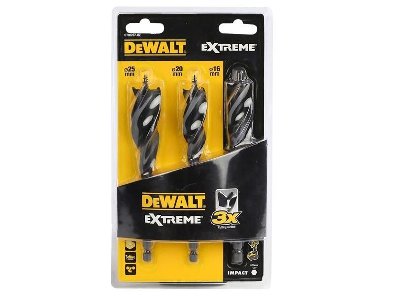 Dewalt DT90237-QZ Extreme® Tri Flute Bit 3 Piece Set 152Mm - Image 1