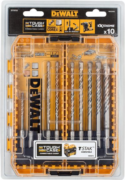 Dewalt DT70753-QZ Sds Plus Extreme 2® Drill Bit Set 10 Piece