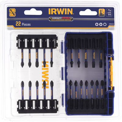 Irwin 22 Piece Impact Pro Performance Screwdriver Bit Set