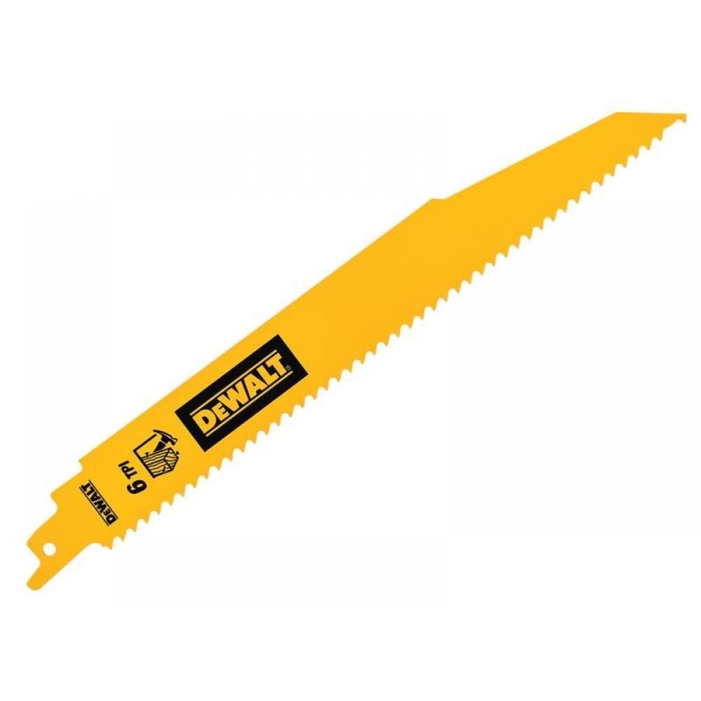Dewalt DT90381-QZ Bi-Metal Wood Demolition Reciprocating Blade 228Mm X 6 Tpi (Pack 5) - Image 1