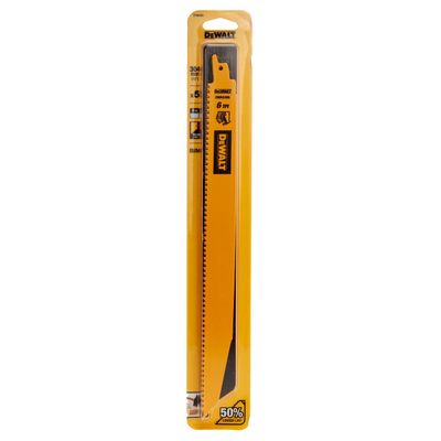 Dewalt Dt90382 Bim Reciprocating Saw Blades For Wood Demolition 304Mm (Pack Of 5)