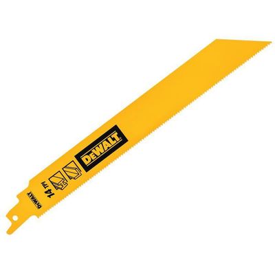 Dewalt DT90387-QZ Bi-Metal 1In High Metal Reciprocating Blade 228Mm X 14 Tpi (Pack 5) - Thumbnail 2