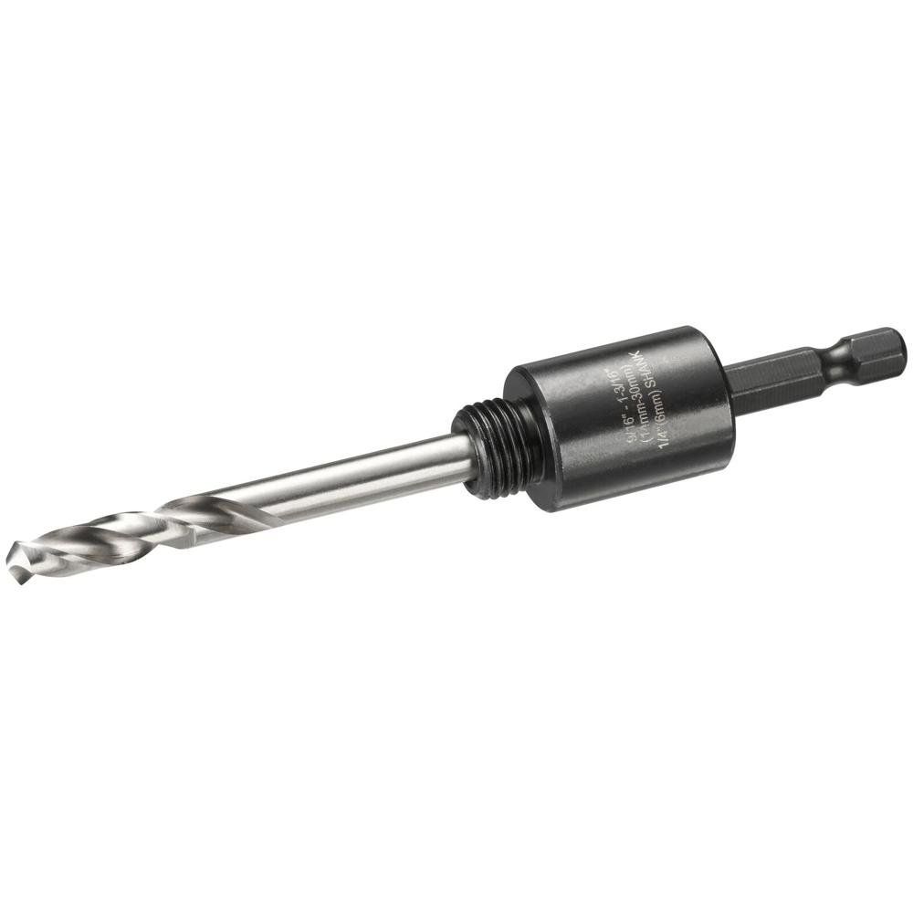 Dewalt 6.35mm Hex Shank Arbor and Pilot Drill Bit for 14mm - 30mm Hole Saws - Image 1