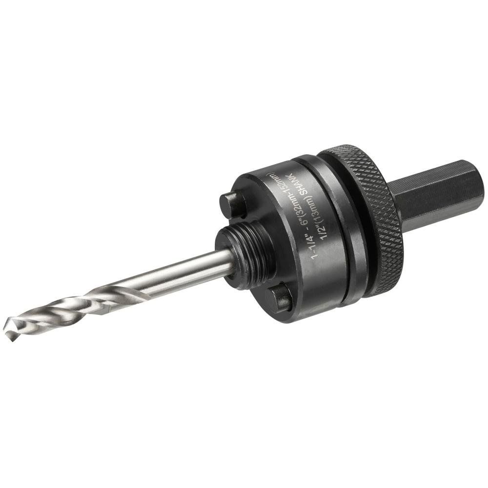 Dewalt 12.7mm Shank Arbor and Pilot Drill Bit for 32mm - 210mm Hole Saws - Image 1
