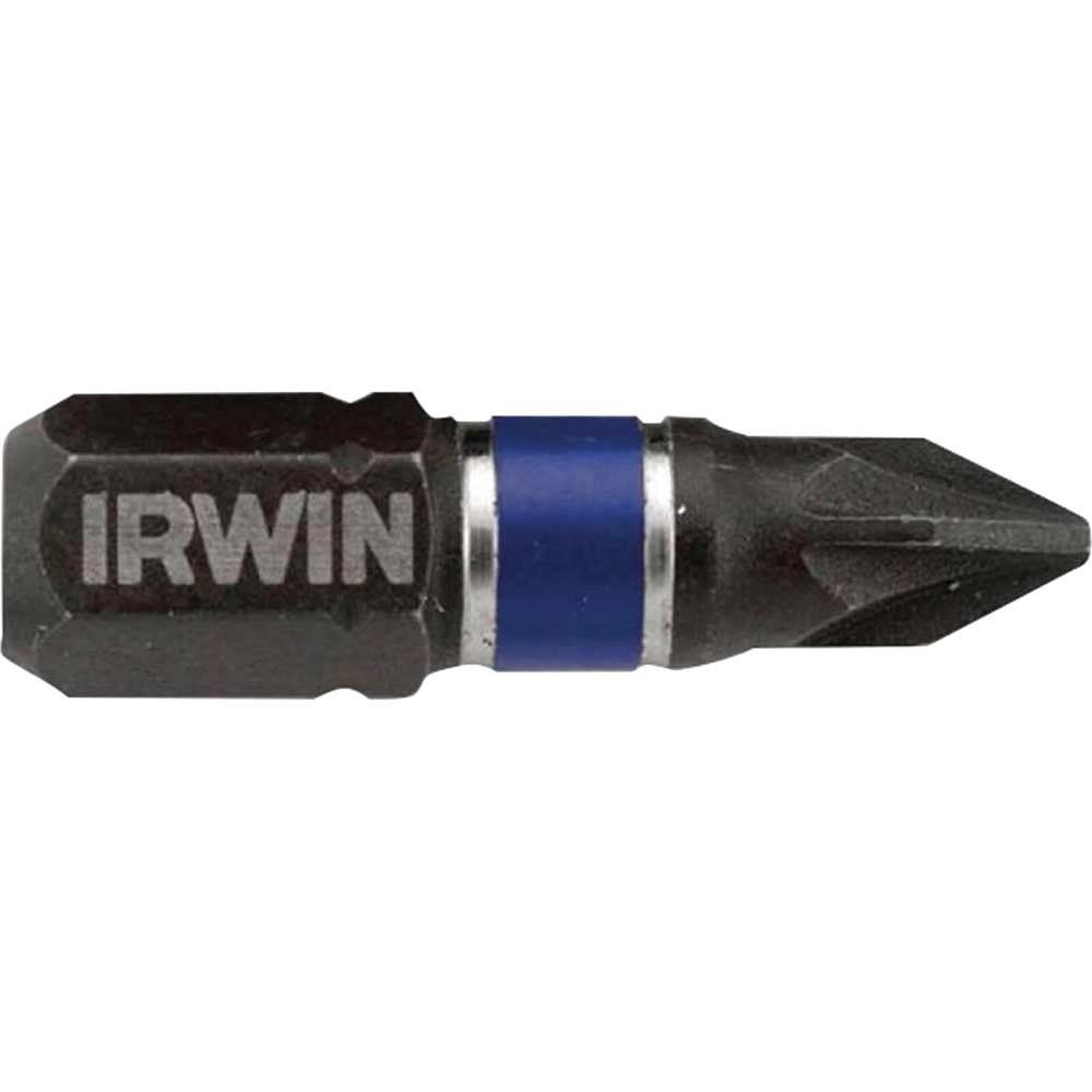 Irwin Impact Pro Performance Pozi Screwdriver Bits PZ1 25mm Pack of 2 - Image 1