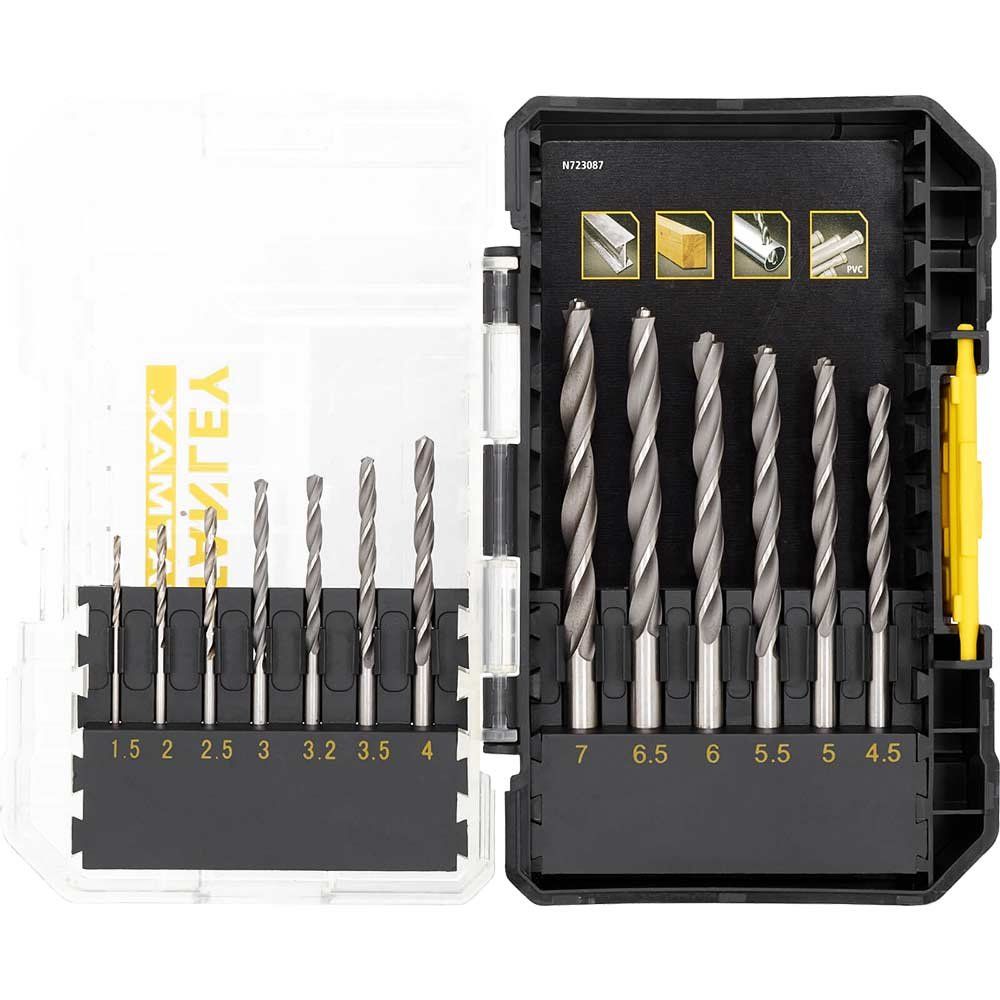 Stanley FatMax Multi-Stack Case 13 Piece HSS Precision Drill Bit Set - Image 1