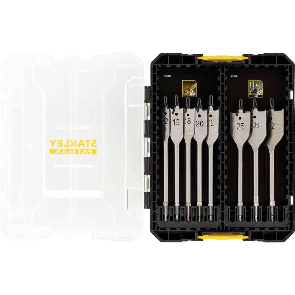 Stanley FatMax Multi-Stack Case 8 Piece Flat Wood Drill Bit Set - Image 1