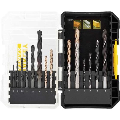 Stanley FatMax Multi-Stack Case 14 Piece Multi Purpose Drill Bit Set