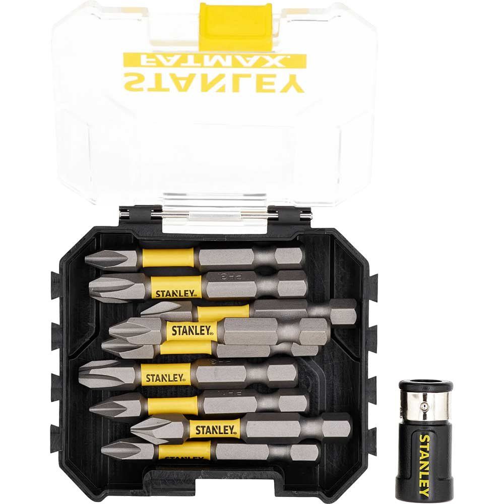 Stanley FatMax Impact Phillips Screwdriver Bits and Ring Magnet Assorted Phillips 50mm Pack of 10 - Image 1