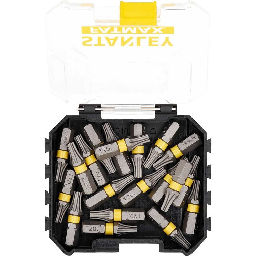 Stanley FatMax Impact Torx Screwdriver Bits T20 25mm Pack of 20 - Image 1